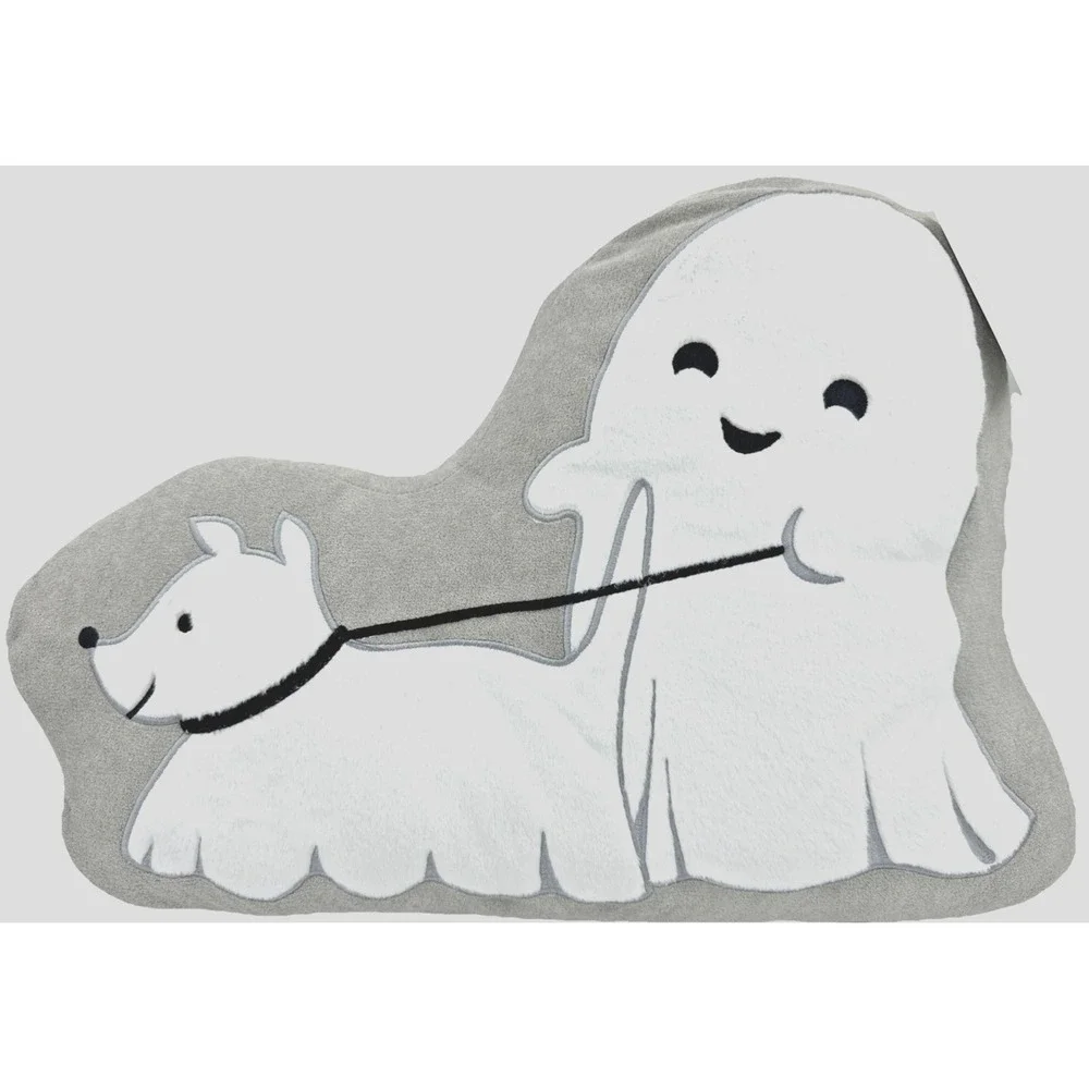 Isaac Mizrahi New York Ghost Dog Decorative Throw Pillow 20 Inch